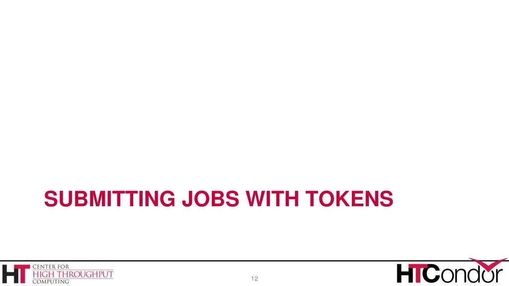 submitting jobs with tokens