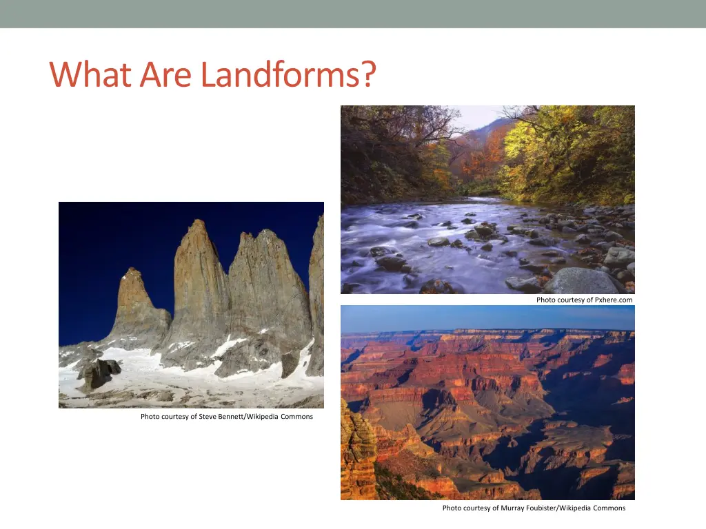 what are landforms