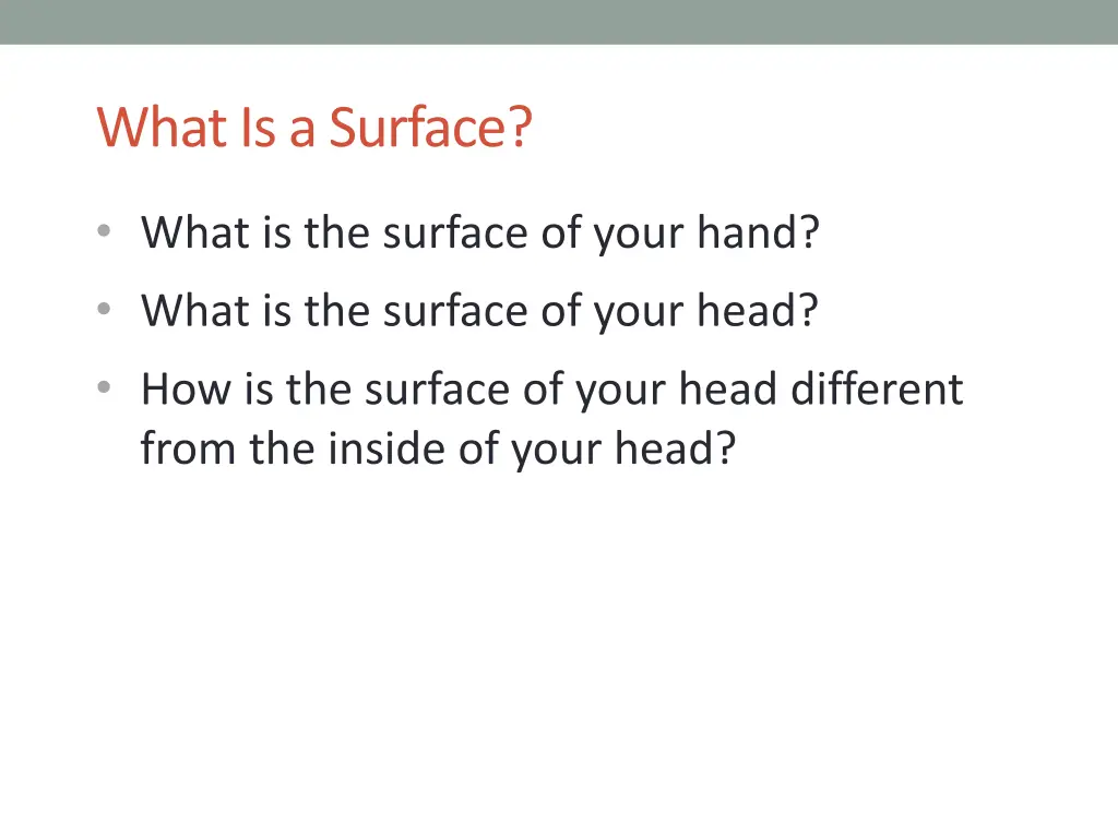 what is a surface