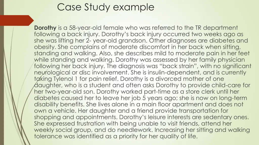 case study example