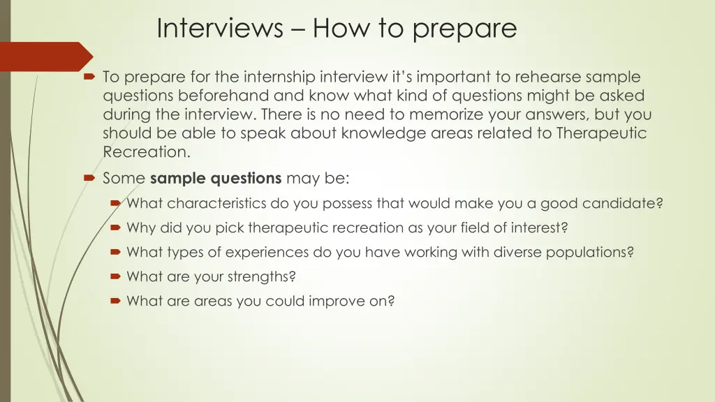 interviews how to prepare