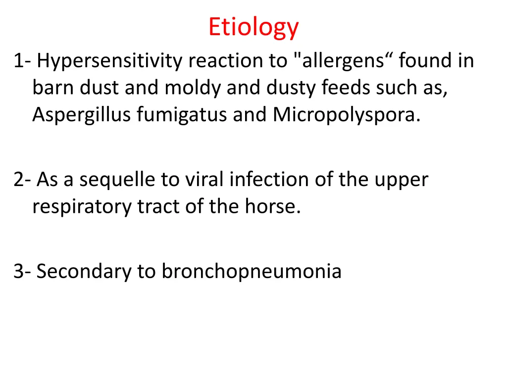 etiology