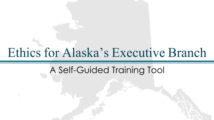 ethics for alaska s executive branch a self