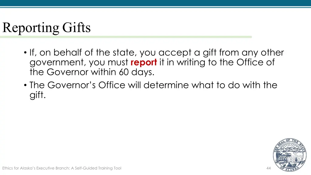 reporting gifts 1