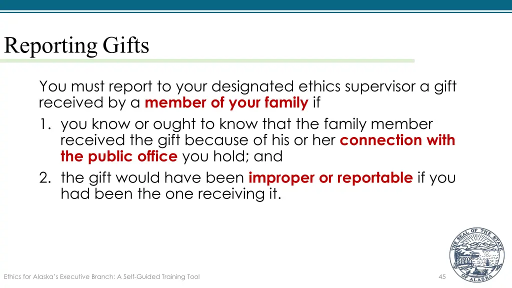 reporting gifts 2