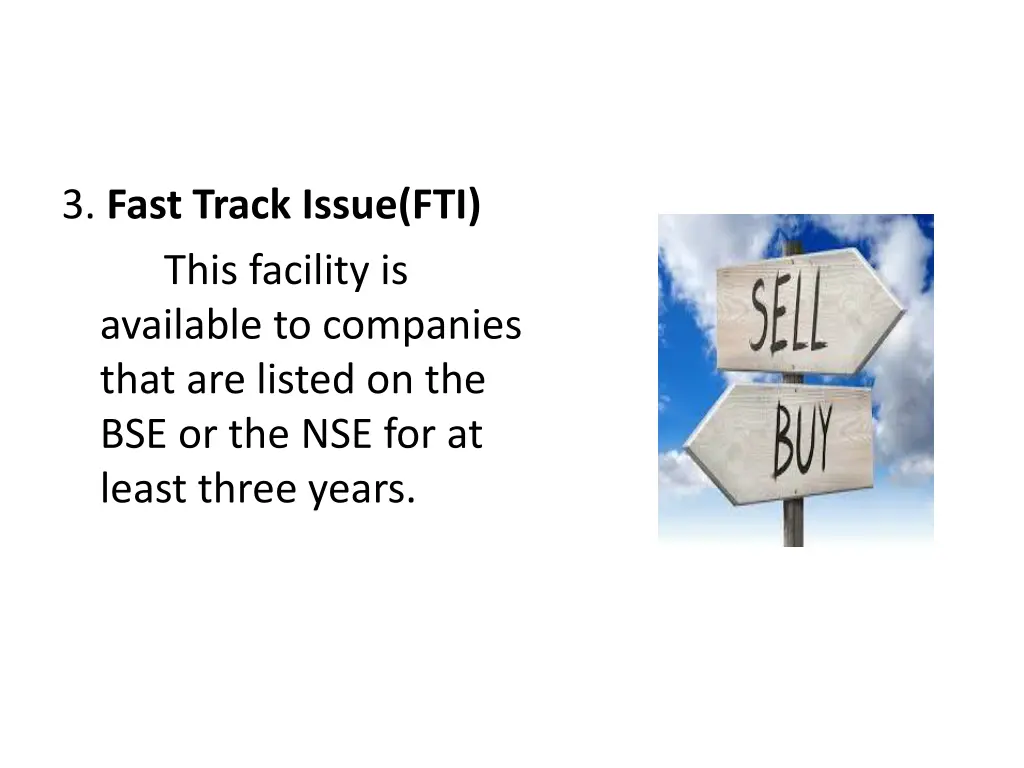 3 fast track issue fti this facility is available