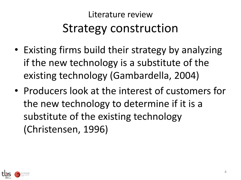 literature review strategy construction