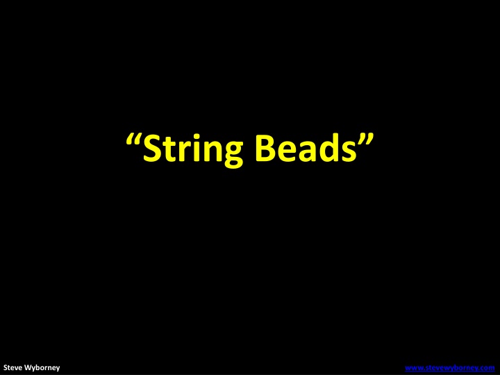 string beads