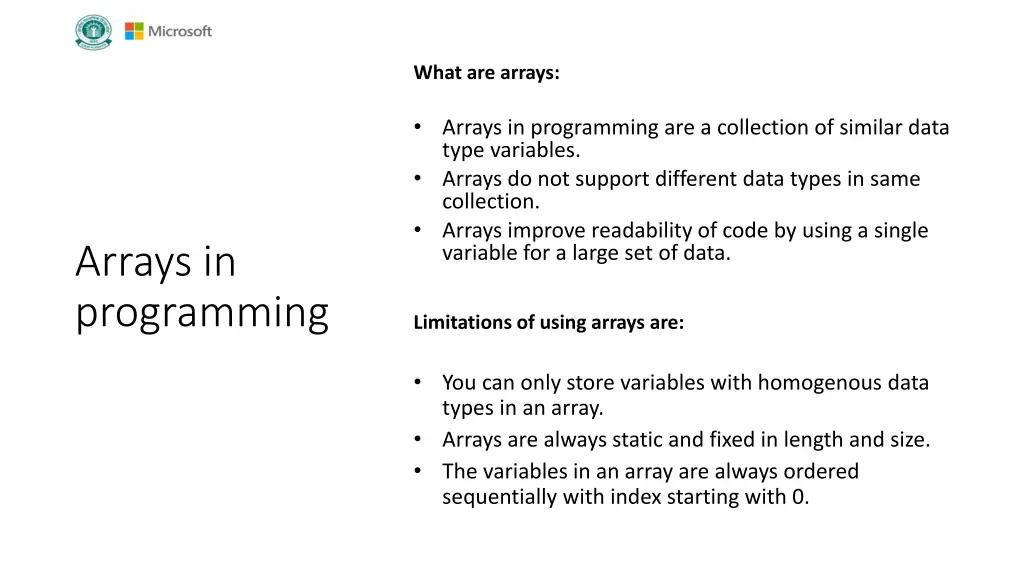 what are arrays