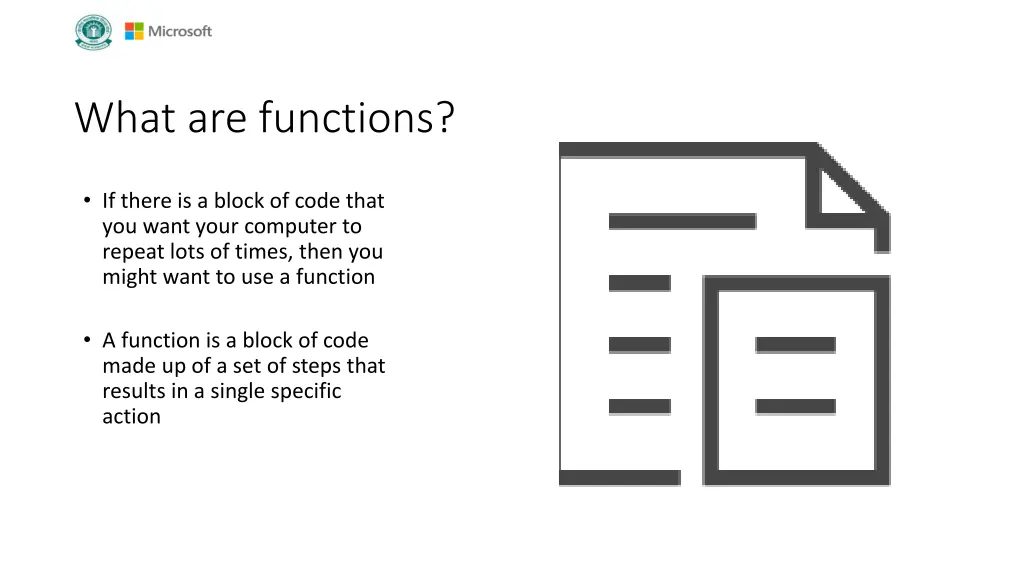 what are functions