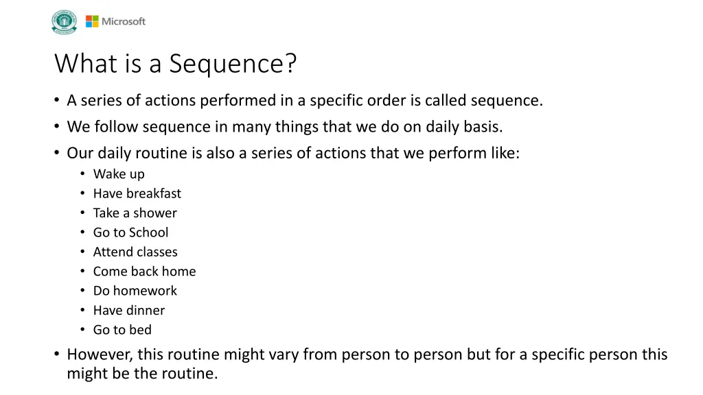 what is a sequence