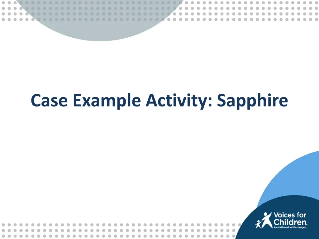 case example activity sapphire