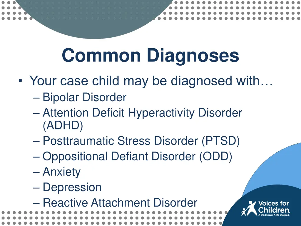 common diagnoses