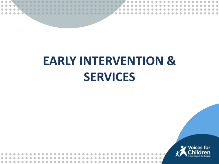 early intervention services