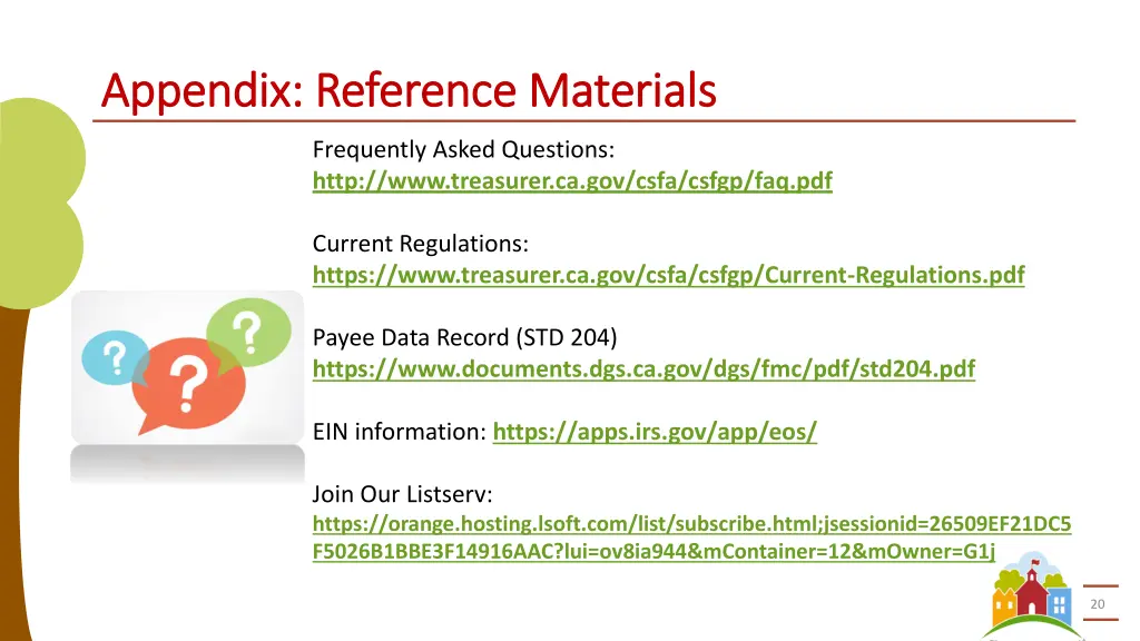 appendix reference materials appendix reference