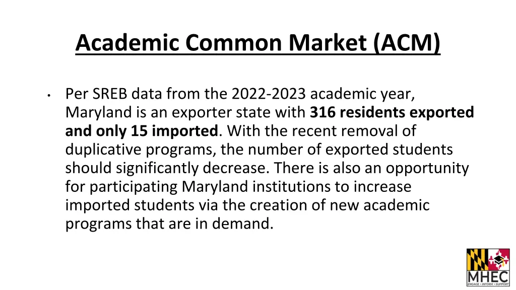 academic common market acm 1