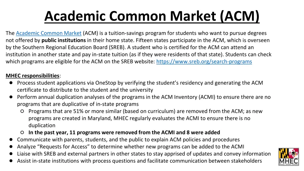 academic common market acm