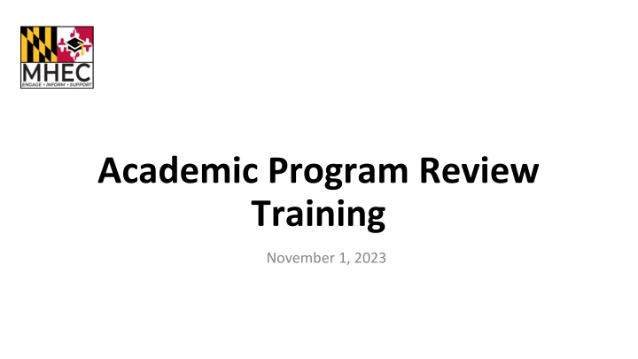 academic program review training