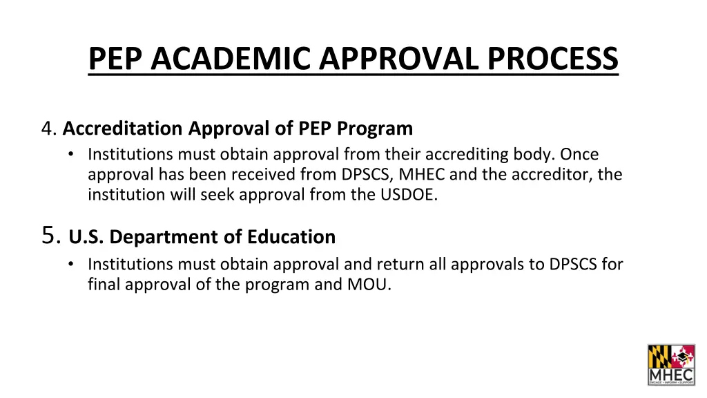 pep academic approval process 2