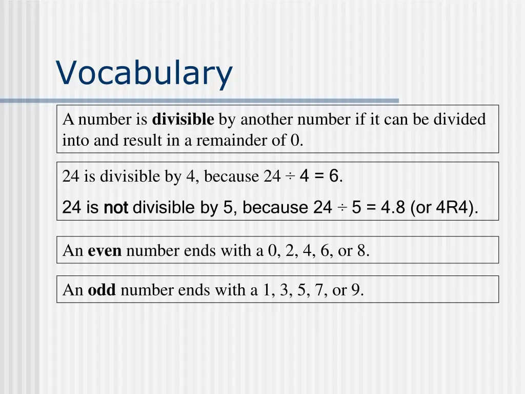 vocabulary