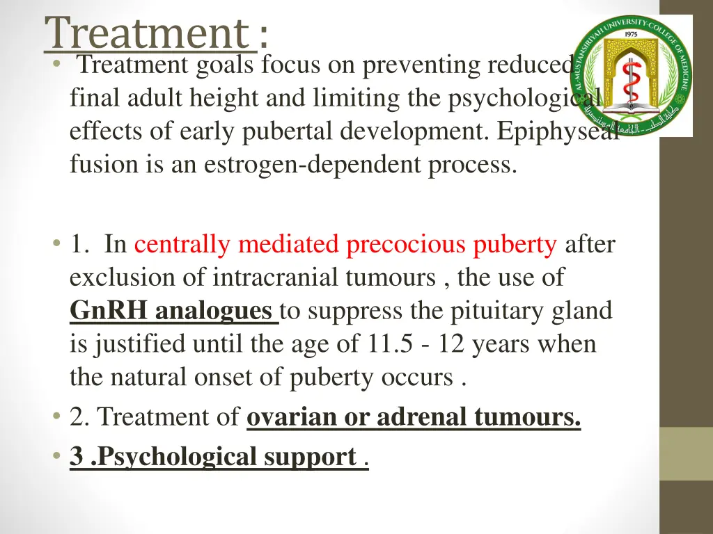 treatment treatment goals focus on preventing