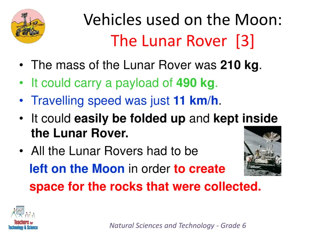 vehicles used on the moon the lunar rover 3