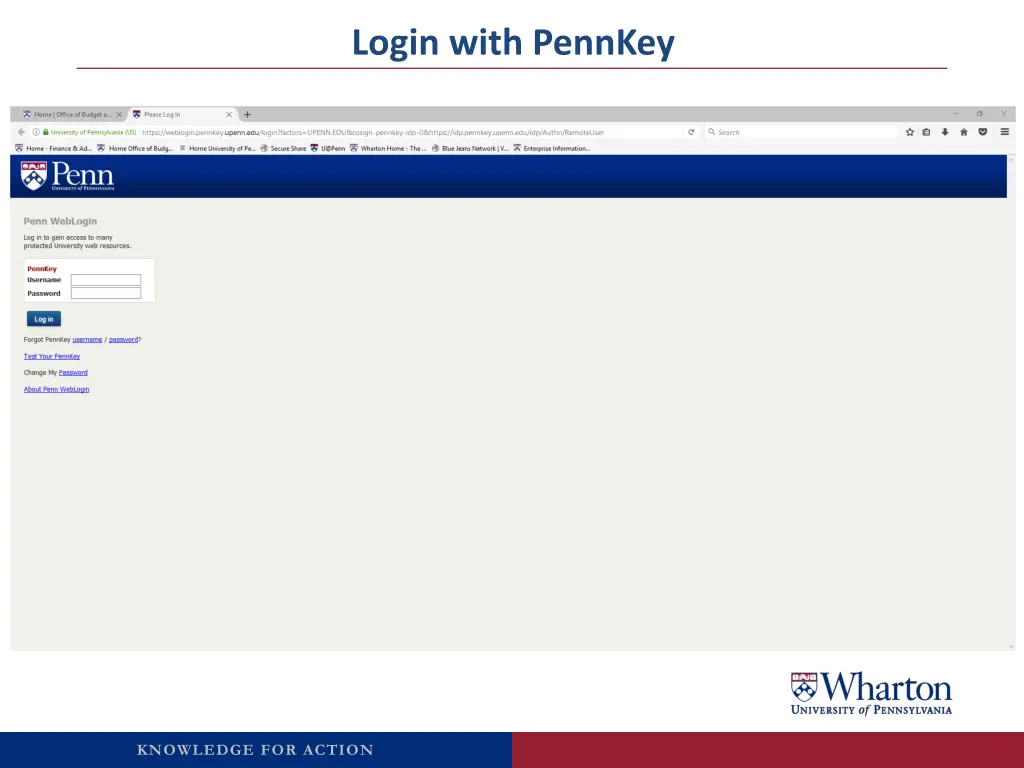 login with pennkey