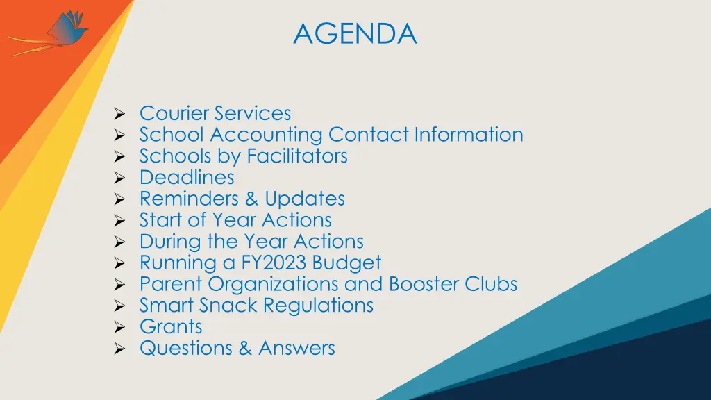 agenda