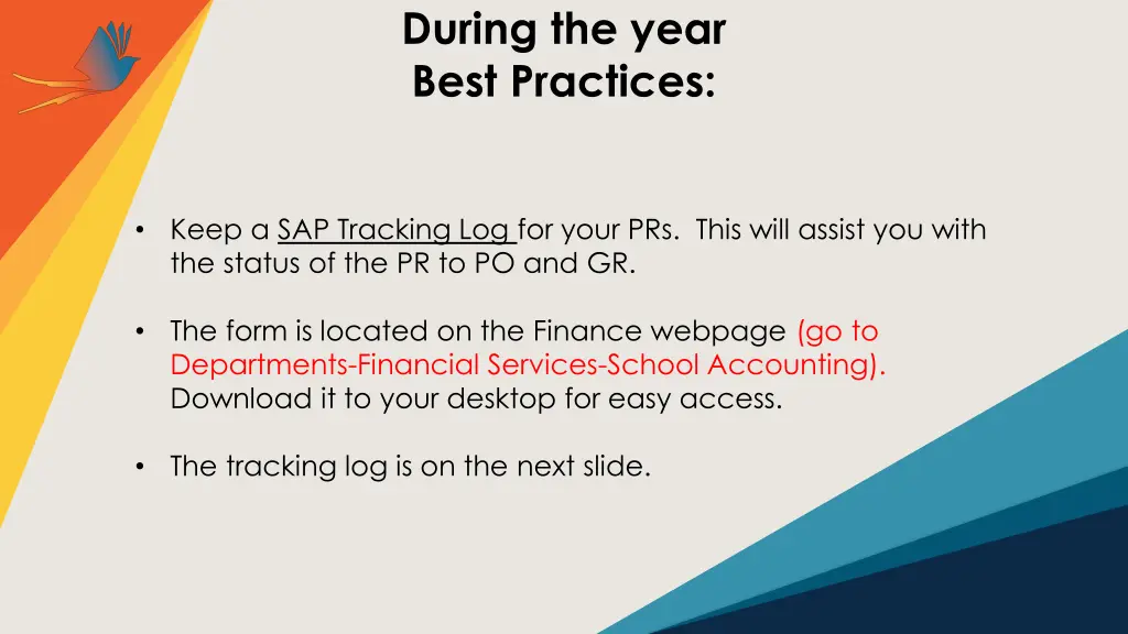 during the year best practices 1