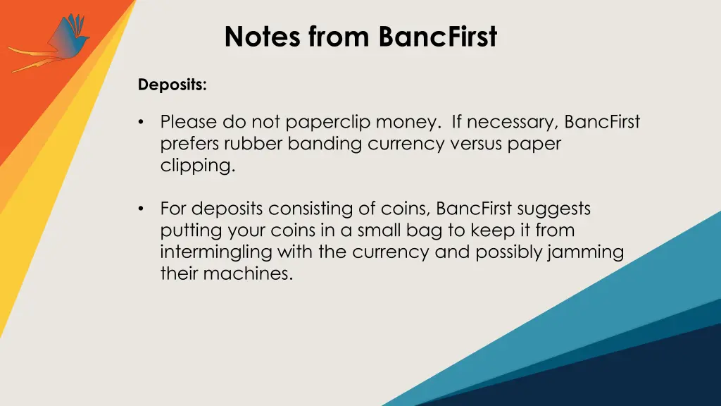 notes from bancfirst