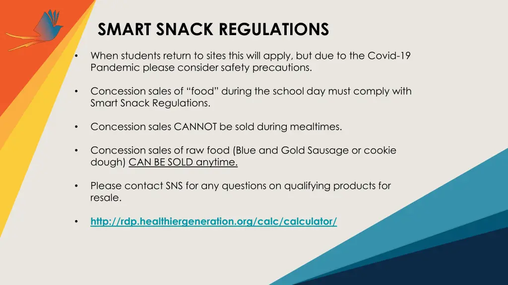 smart snack regulations