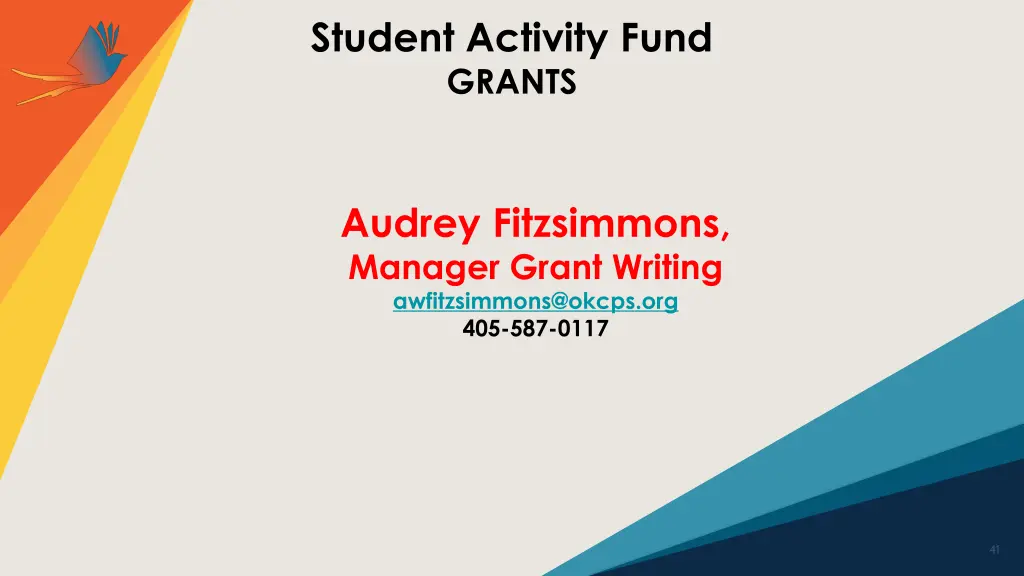 student activity fund grants