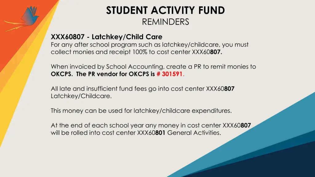 student activity fund reminders 3