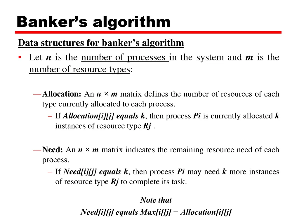 banker s algorithm data structures for banker 1