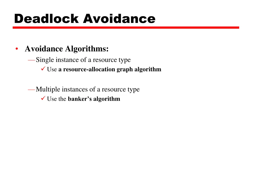 deadlock avoidance 2