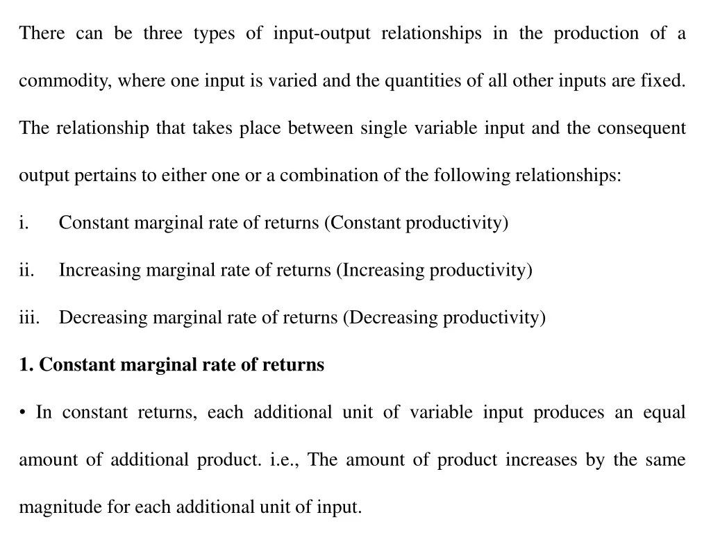 there can be three types of input output