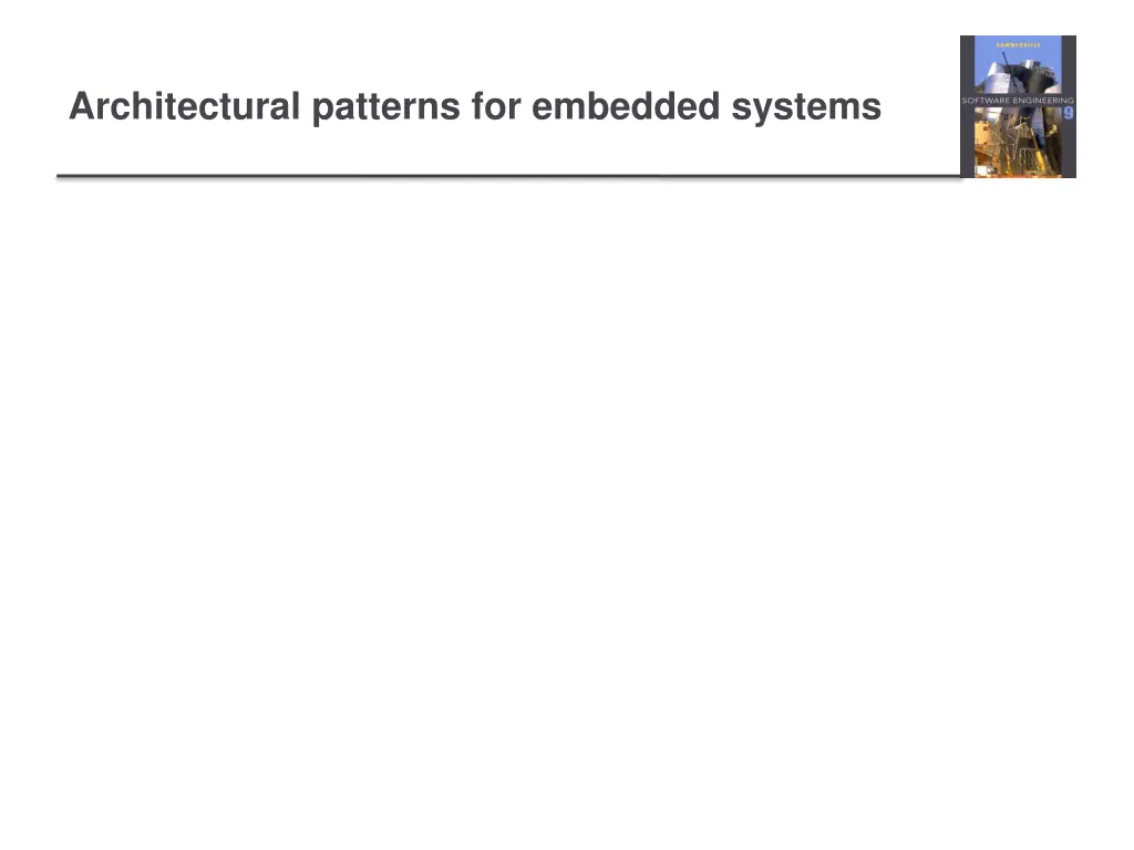 architectural patterns for embedded systems