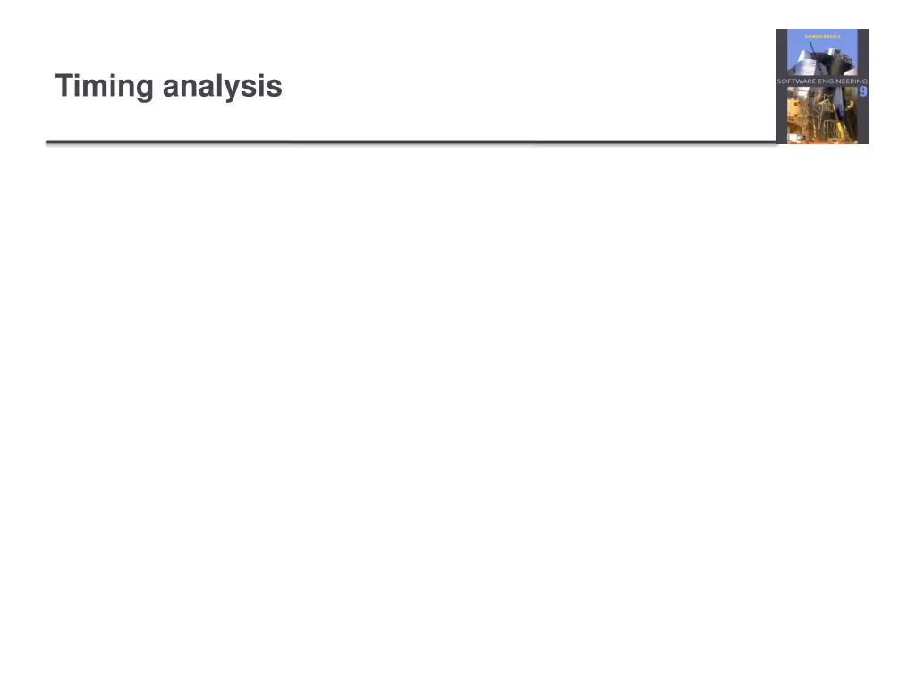 timing analysis