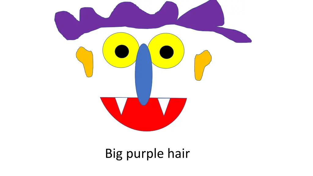 big purple hair