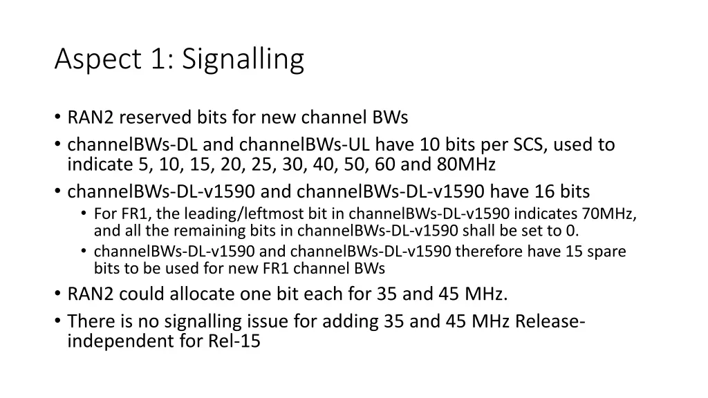 aspect 1 signalling