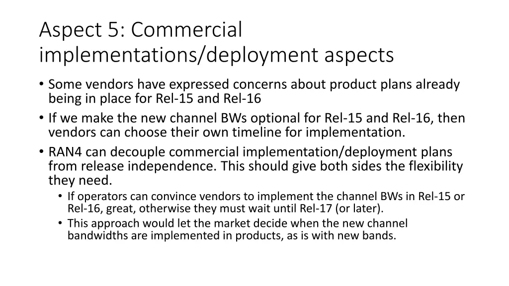 aspect 5 commercial implementations deployment