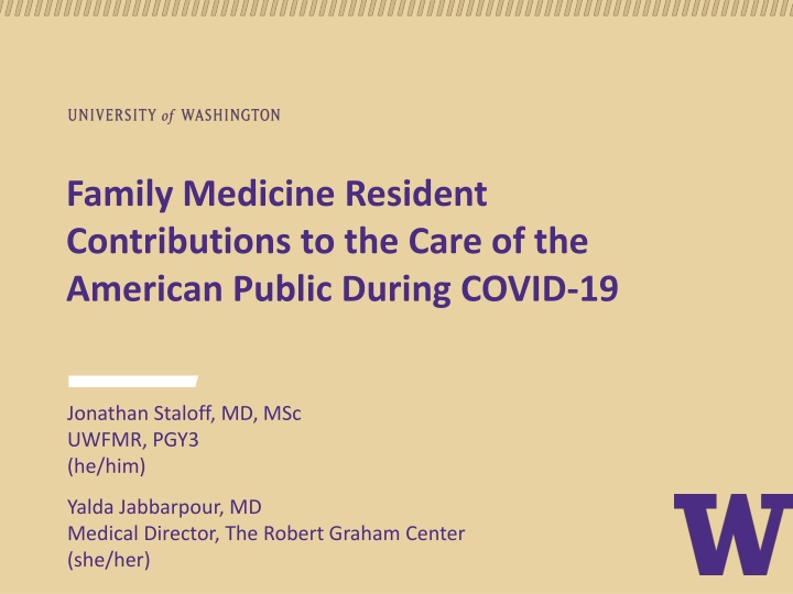 family medicine resident contributions