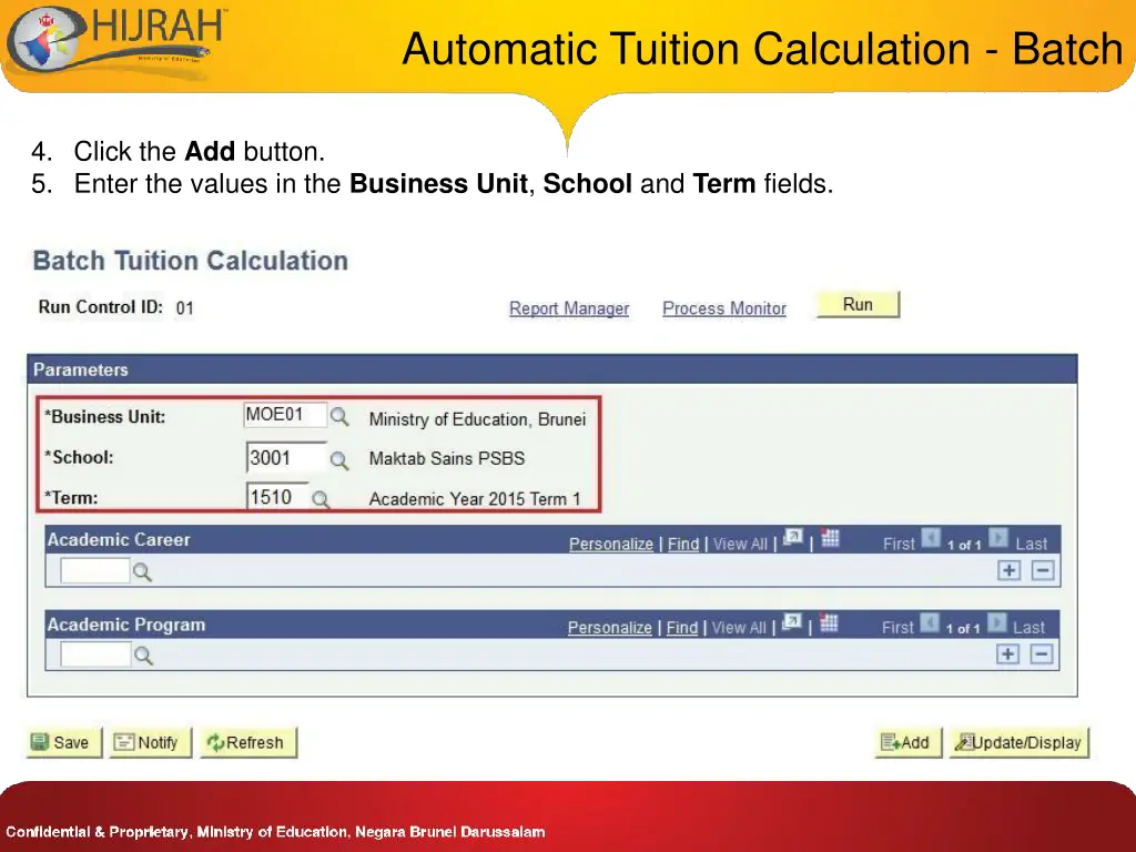 automatic tuition calculation batch 1