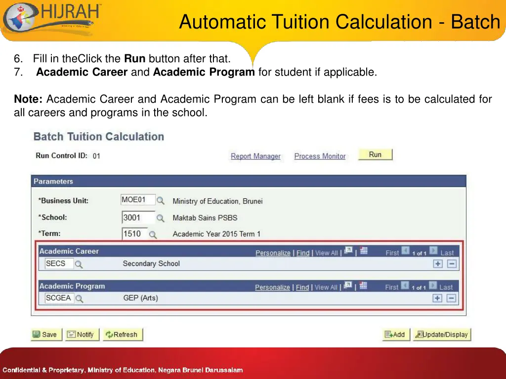 automatic tuition calculation batch 2