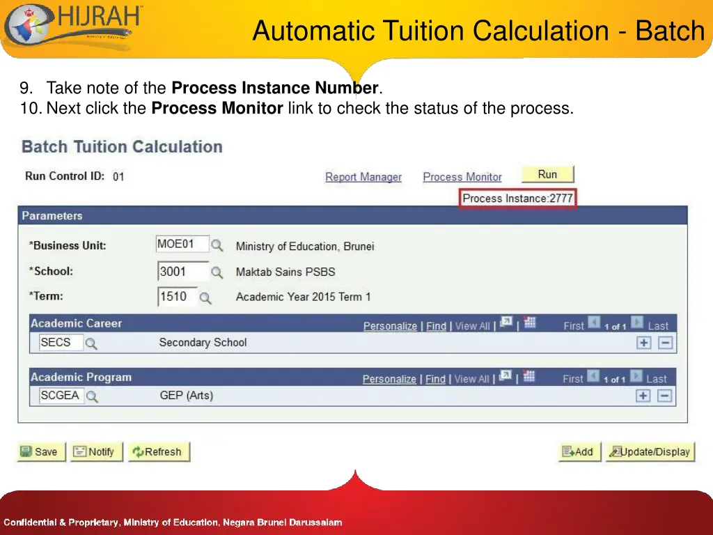 automatic tuition calculation batch 4