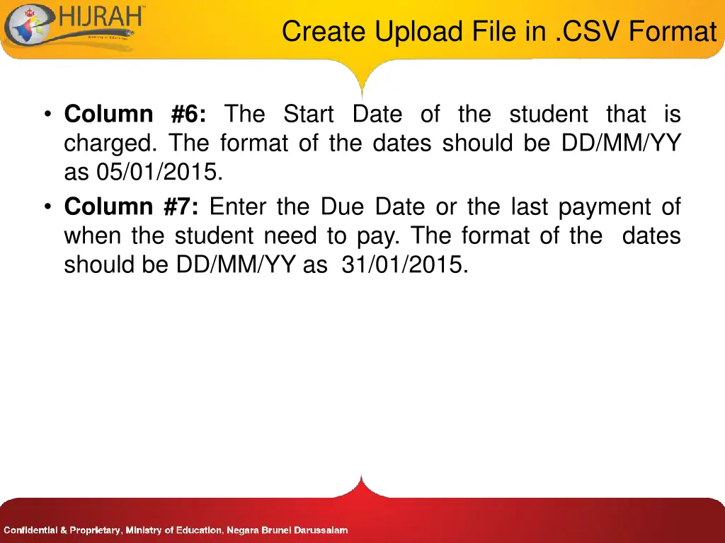 create upload file in csv format 3