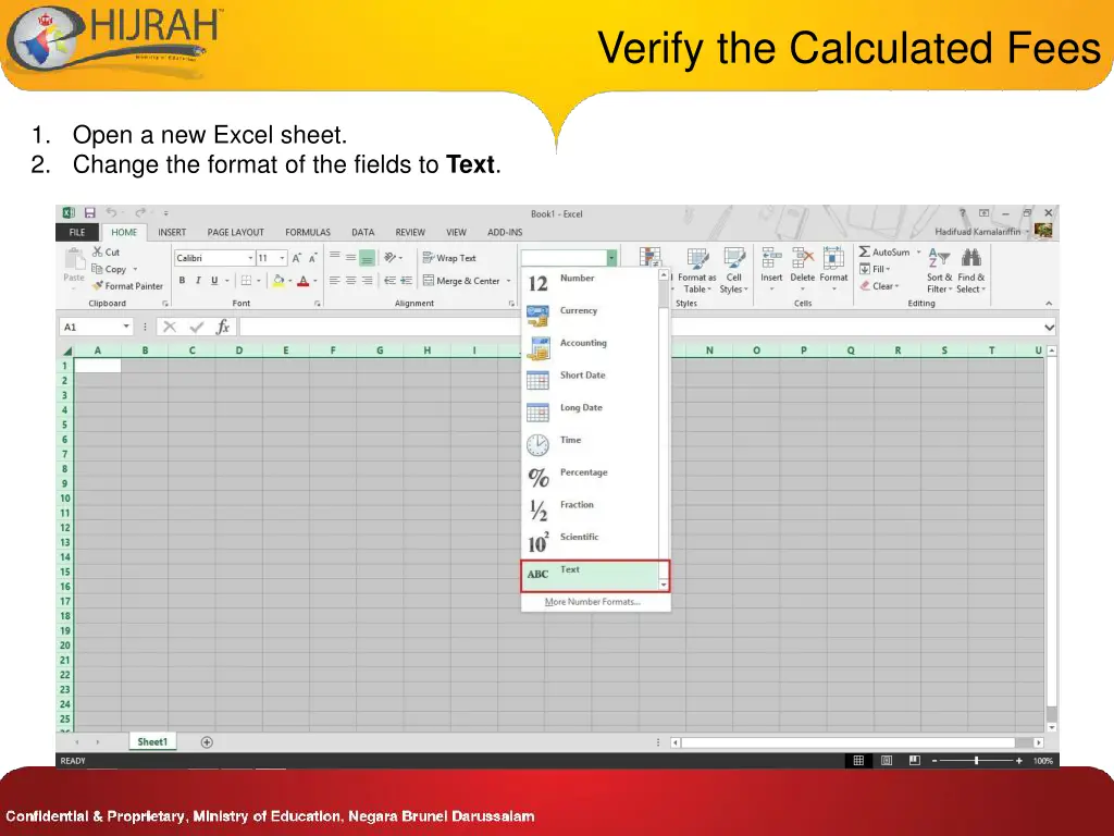 verify the calculated fees 4