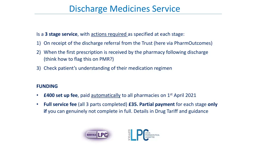 discharge medicines service 1