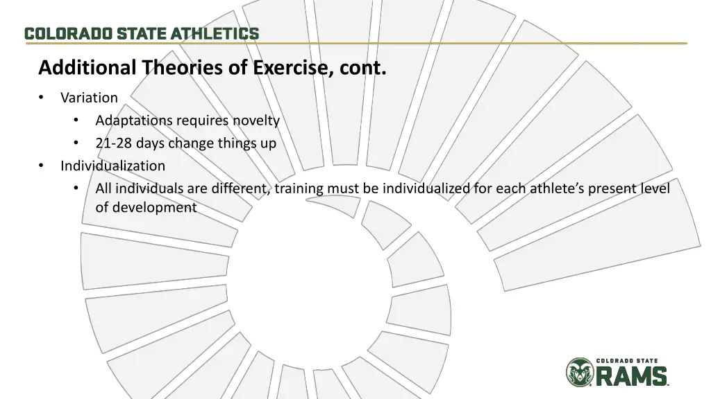 additional theories of exercise cont