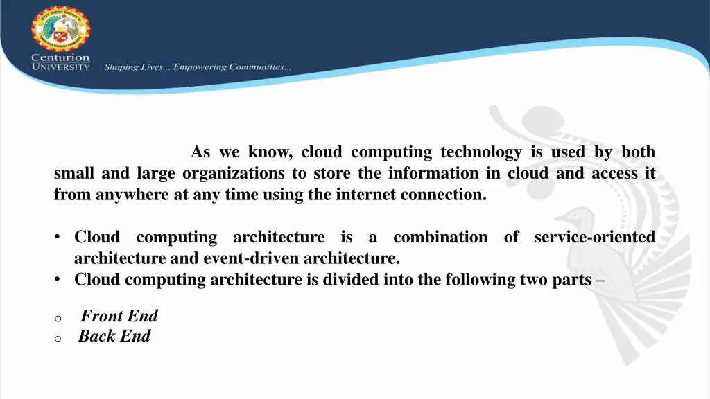 as we know cloud computing technology is used